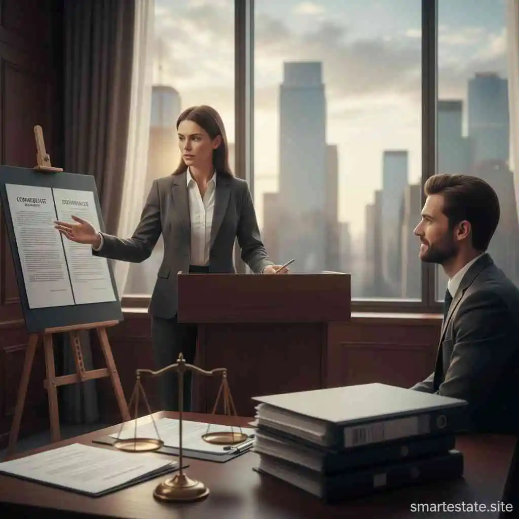 Commercial real estate disputes lawyer representing a client during a property litigation case